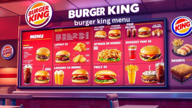 burger king menu